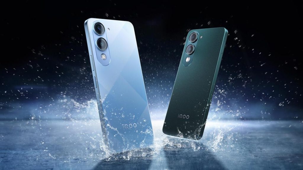 iQOO Z10 Lite- Cyber Green Titanium Blue